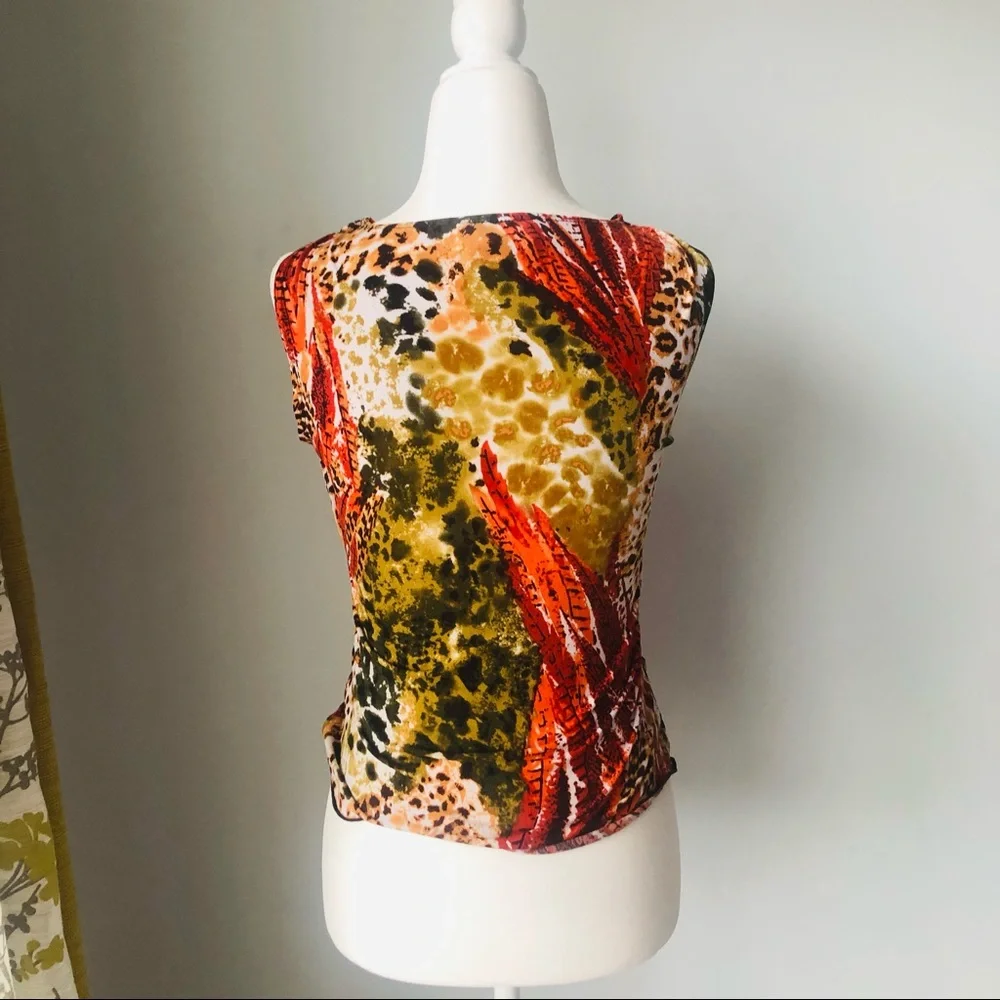 Vintage y2k By Choice surplice wrap sleeveless top. Size M - Picture 2 of 4